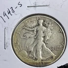 1943-S 50C Walking Liberty Half Dollar. #1580