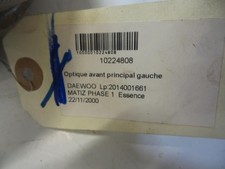 Feu avant (phare) Daewoo MATIZ