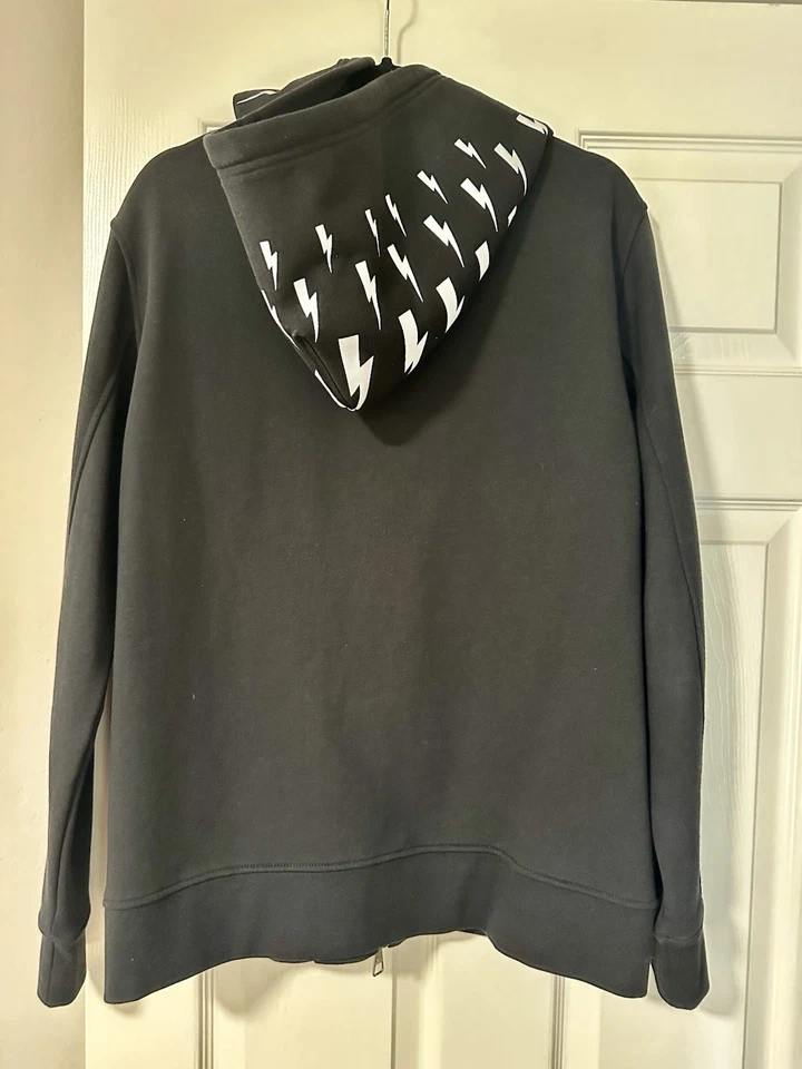 Neil Barrett Lightning Bolt Hoodie, Made in Italy Foto 2 de 4