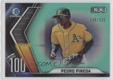 2022 Bowman Chrome Scouts Top 100 Aqua Refractor /125 Pedro Pineda #BTP-100 9pd