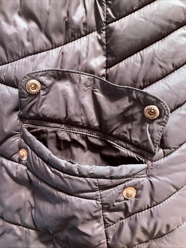 BARBOUR INTERNATIONAL WOMENS AUTOCROSS QUILT JACKET COCOA SIZE 12 FITS LIKE A 10 - Picture 8 of 19