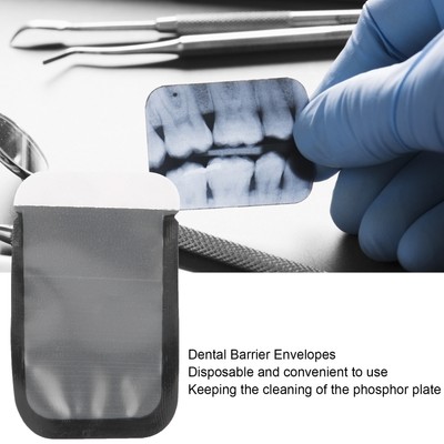 100pcs Disposable Dental Barrier Envelopes Dental Digital XRay Protective Ba BAK