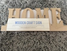 Wooden Home Sign DIY Craft Decoration Paint Your Own