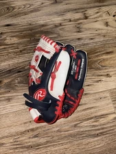 RAWLINGS Baseball Glove RHT Players Series 11" WPL110NWS Red White & Blue EUC