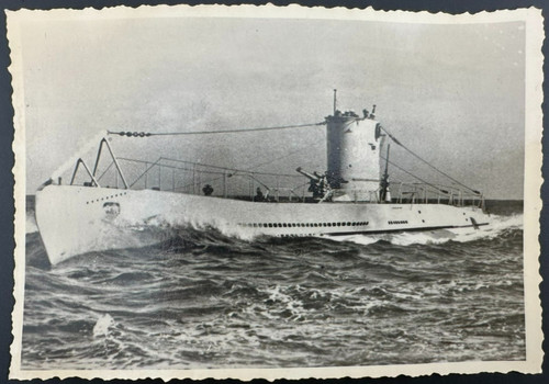 1939's - 1945's WWII Gun German submarine U-35 - Vintage Archive Photo