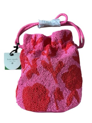 ショルダーバッグ・ポシェット kate spade x Target Embellished Strawberry Basket Bucket Bag New Kate Spade X Target Strawberry Basket Bucket Bag