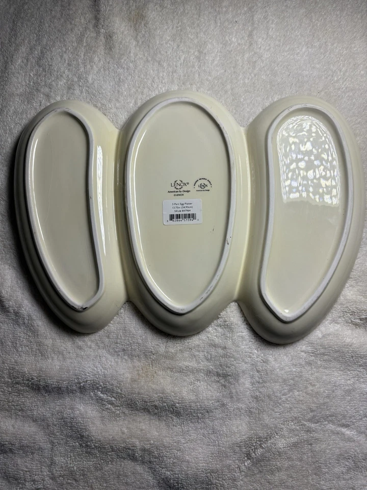 Lenox Easter 3 Part Divided 14" Egg Platter - Image 2 of 3