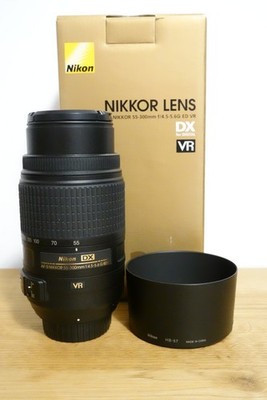 Nikon AF-S DX Nikkor 55-300mm f4,5-5,6 g ED VR Telezoom-Objektiv  Gewährleistung