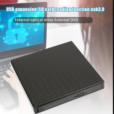 Multifunction External Opticals Drive Featuring SDTF Card Reader And Double Hubs