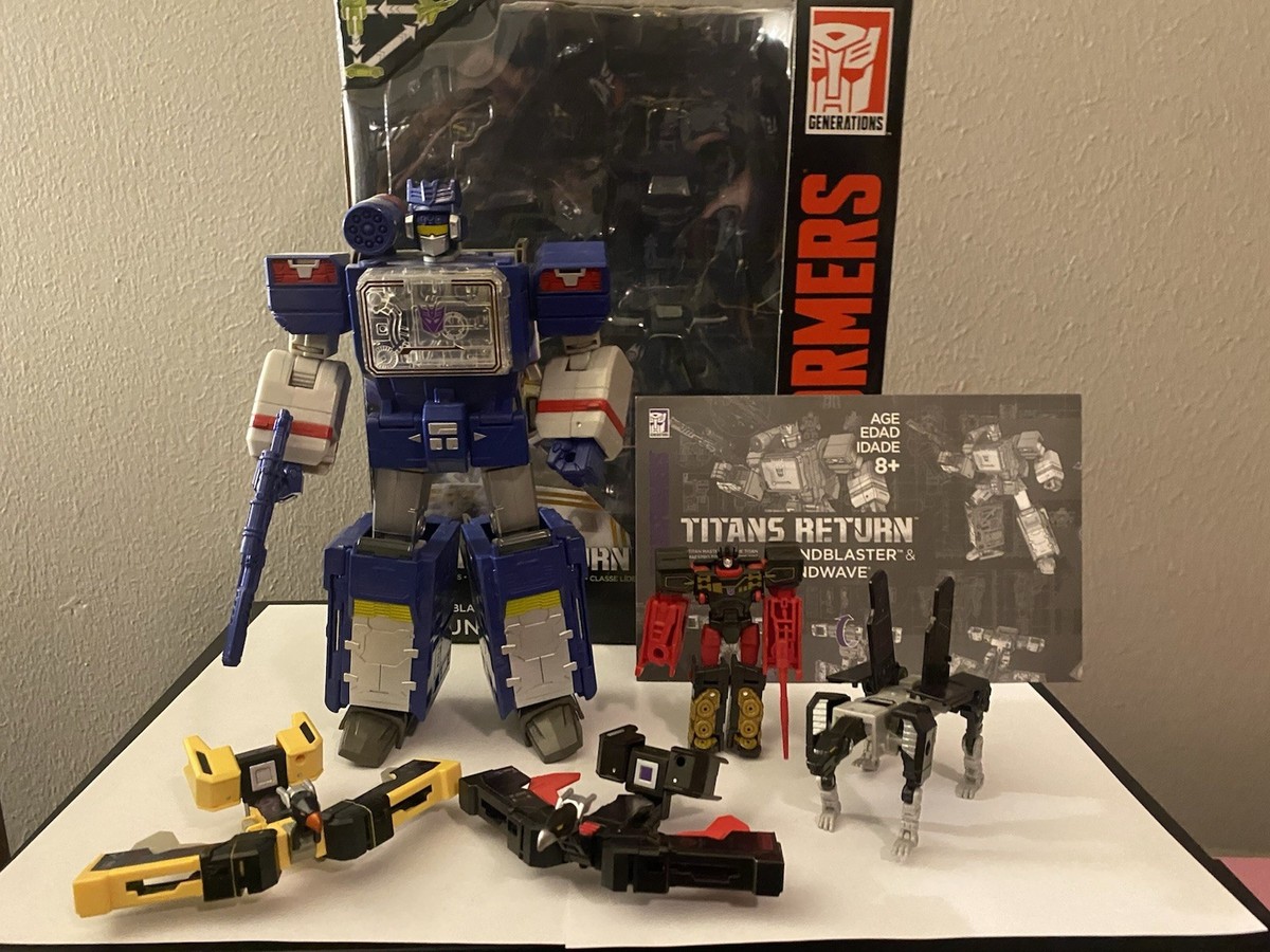 Transformers Titan Returns Soundwave Complete Rumble Ravage Buzzsaw  Laserbeak