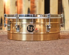 Used LP 15" Tito Puente Signature Rectangle Badge Bronze Timbale
