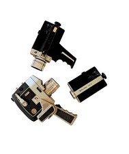 Vintage Set of Video Camaras Super 8 Bell Howell Models 414,600XL 1204