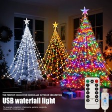 Christmas Tree Waterproof LED Fairy String Lights Party Decor