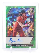 RYAN RAKOWSKI 2026 LEAF METAL AUTOGRAPH GREEN CRYSTAL SSP AUTO 1/1 Q0859