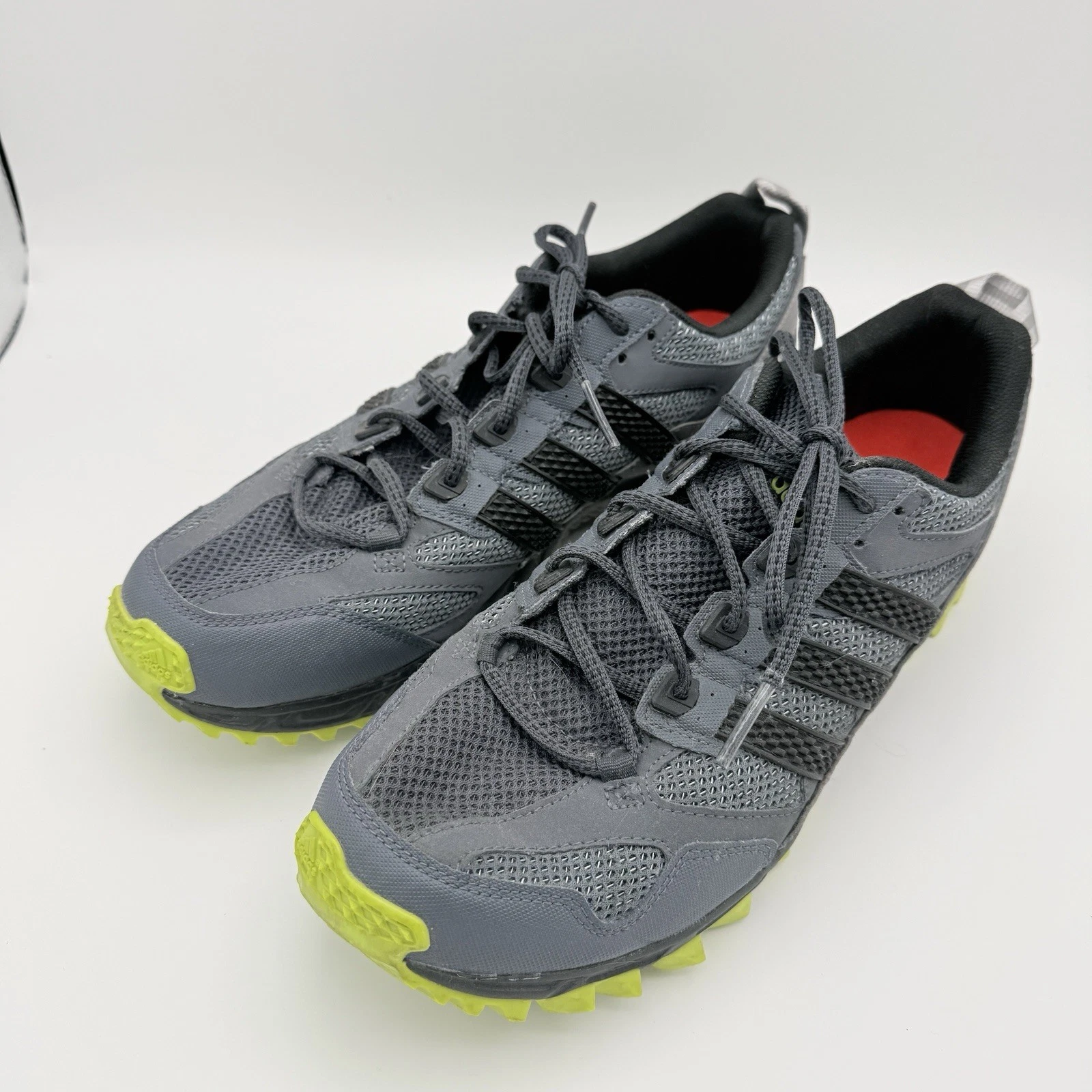 Adidas Kanadia TR5 Mens Size 12 Gray Black Yellow Trail Running Shoes G97041