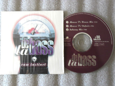 CD-RAW INSTINCT-DE LA BASS-MOUSSE T-SUBWAY MIX-HOUSE/DEFMIX-(CD SINGLE)94-3TRACK