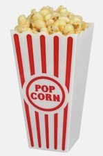 Popcorn Plastic Container Box Tub Bowl Home Movie NEW