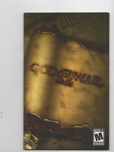 God of War PS2 NUR HANDBUCH Original Original