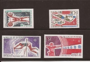 WALLIS & FUTUNA ISLANDS(OLYMPICS) UNLISTED IMPERF SET OF 4 (1971)