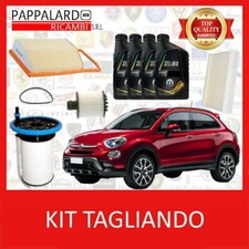 KIT TAGLIANDO 4 FILTRI + 4LT OLIO SELENIA 0W30 FIAT 500X 1.3 D MULTIJET 95CV