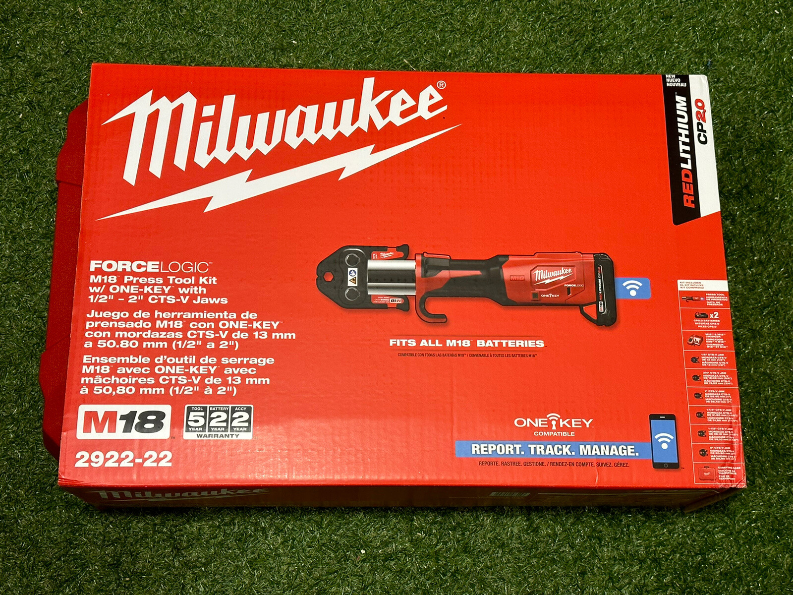 Milwaukee 292222 M18 FORCE LOGIC One Key Copper Press Tool Kit With