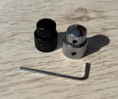 Dual konzentrische Qualität schwarz oder Chrom Metall Knopf Jackson Ibanez LTD Bass