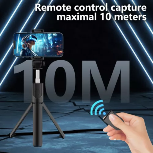 Selfie Stick Bluetooth Remote Tripod Mobile Phone Holder Stand Universal 360° - Picture 8 of 12