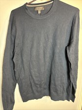 NWT Banana Republic Sweater Premium Luxe Yarn Navy Blue Men's L