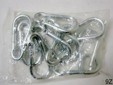 150 QTY pc 1/4" Steel Carabiner Clip Snap Hook Spring