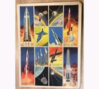 GOOD POINT - BOARD 16 CHROME IMAGES - Rockets and Missiles - OLD - VINTAGE