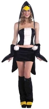 Forum Novelties Women's Pleasing Penguin Costume, Black/White, X-Small/Small