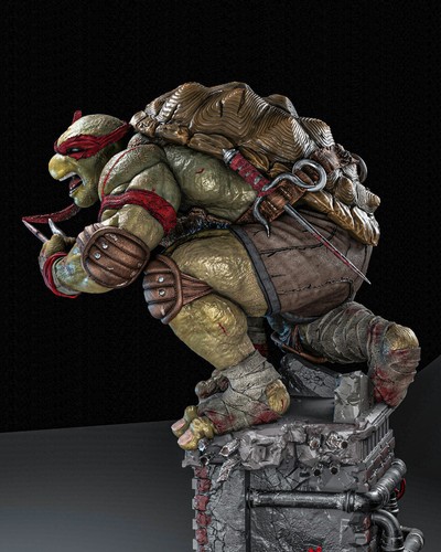 Raphael TMNT 3D Printed Figure, Teenage Mutant Ninja Turtles Statue, Unpainted - Picture 12 of 12