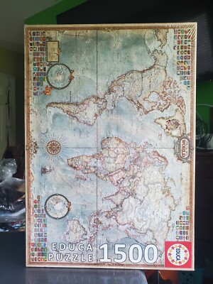 EDUCA PUZZLE POLITICAL MAP OF THE WORLD 1500 PIECE JIGSAW PUZZLE