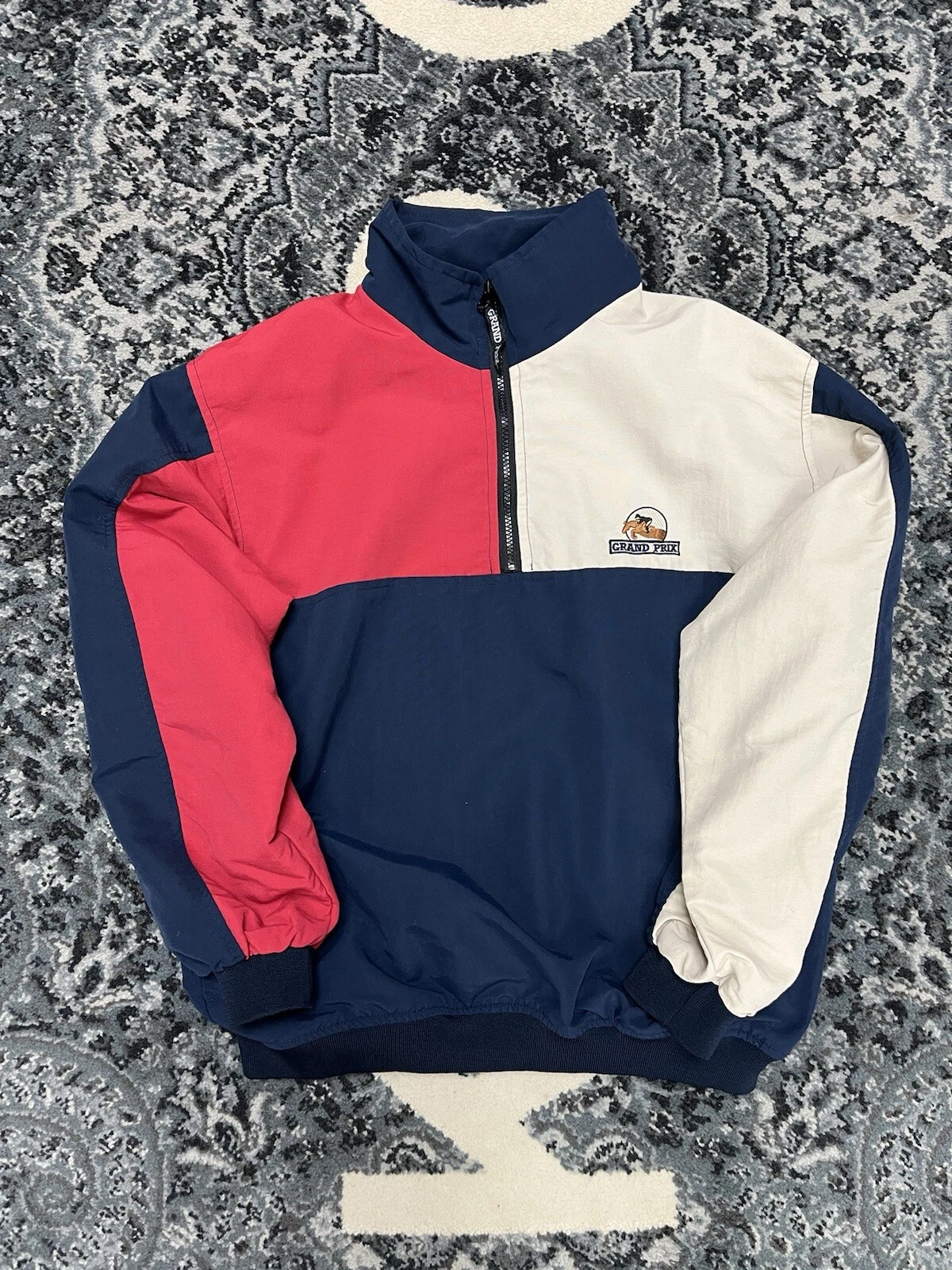 Veste Grand Prix Vintage Color Block Taille M Y2K Supreme Kith Made In Canada 