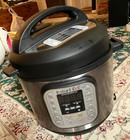 Instant Pot IP-DUO60 6 qt. 7-in1 Electric Pressure Cooker - Black/Silver