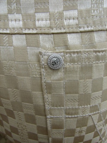 VERSACE CLASSIC V2 pantaloni donna vintage 5 tasche jeans beige oro vita alta - 第 8/11 張圖片