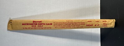 Starrett Micrometer Depth Gage Rod Only. Number 99347 . Range 6 -7 .