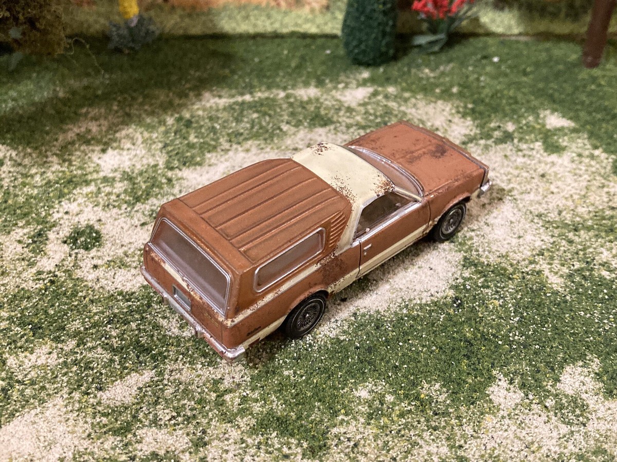 Coches De Metal: GMC Caballero Laredo 1978 Con Camper Shell 1:64 Gree - Foto 10