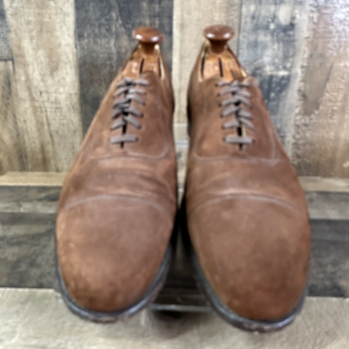 Cole Haan Bench Made England Brown Oxford Cap Toe Dress  display picture 1