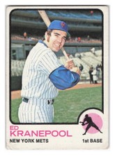 1973 Topps #329 Ed Kranepool New York Mets
