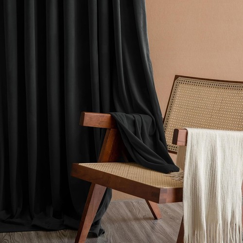 Elegant Velvet Blackout Curtains - 84'' Grommet Drapes for Bedroom & Living Room - Picture 4 of 8