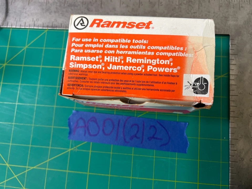 De colección Ramset Clavos Baja Velocidad Sujetadores en Polvo Fija Hormigón - Lote Foto 3 de 4