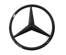 FOR W205 SEDAN Mercedes AMG C300 GLOSS BLACK Star Emblem Rear Trunk Lid Badge