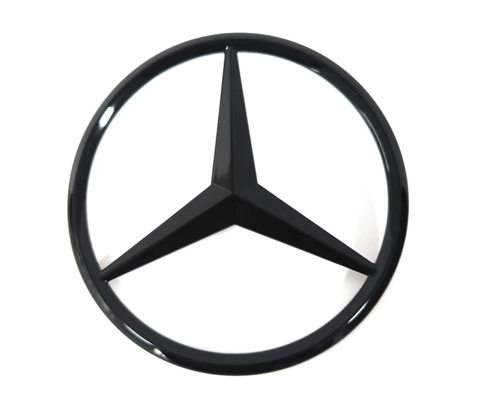 W205 SEDÁN MERCEDES AMG C300 NEGRO BRILLANTE ESTRELLA EMBLEMA TAPA MALETERO TRASERO LOGOTIPO INSIGNIA Foto 2 de 4