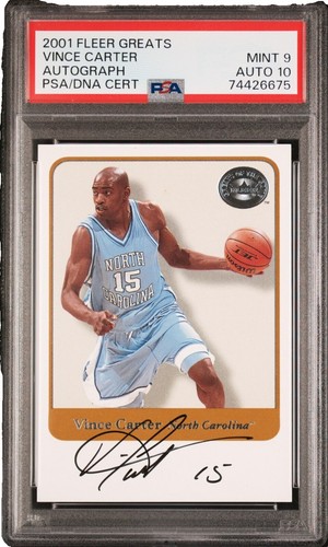 Vince Carter autograph card Fresh INK auto | eBay