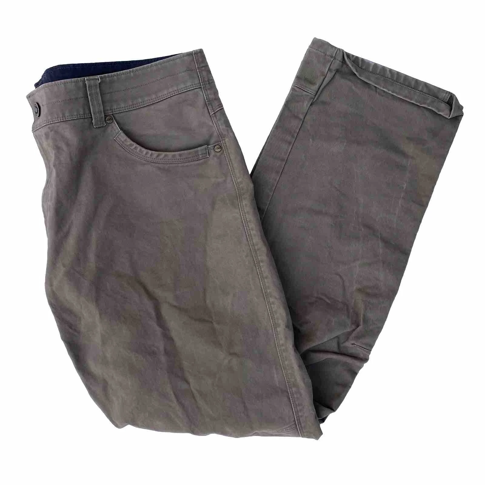 Kuhl Rydr Pants Mens 38x32 Beige Canvas Work Cotton Vintage Patina Dye