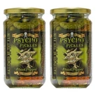 Snack Psycho Juice 2 x 450g Pickles Gherkins & Ghost Chilli Peppers Dr Burnorium