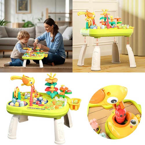 Baby Activity Table Learning Table Multifunctional Educational Game Table Toys
