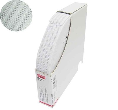 (3.75 EUR/Mt.) 1 Rolle PRYM Elastic Non Slip Bundband 25mm - 10m - weiss
