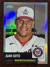 2022 Topps Chrome Platinum 1953 Anniversary Juan Soto Base Refractor 300